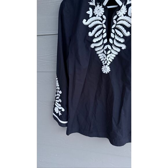 Tory Burch beaded and embroidered tunic blouse - Picture 4 of 7